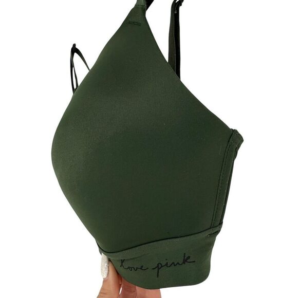 Victorias Secret Bra 34DD Green Wear Everywhere Lightly Lined Wireless Bra PINK - Picture 4 of 9